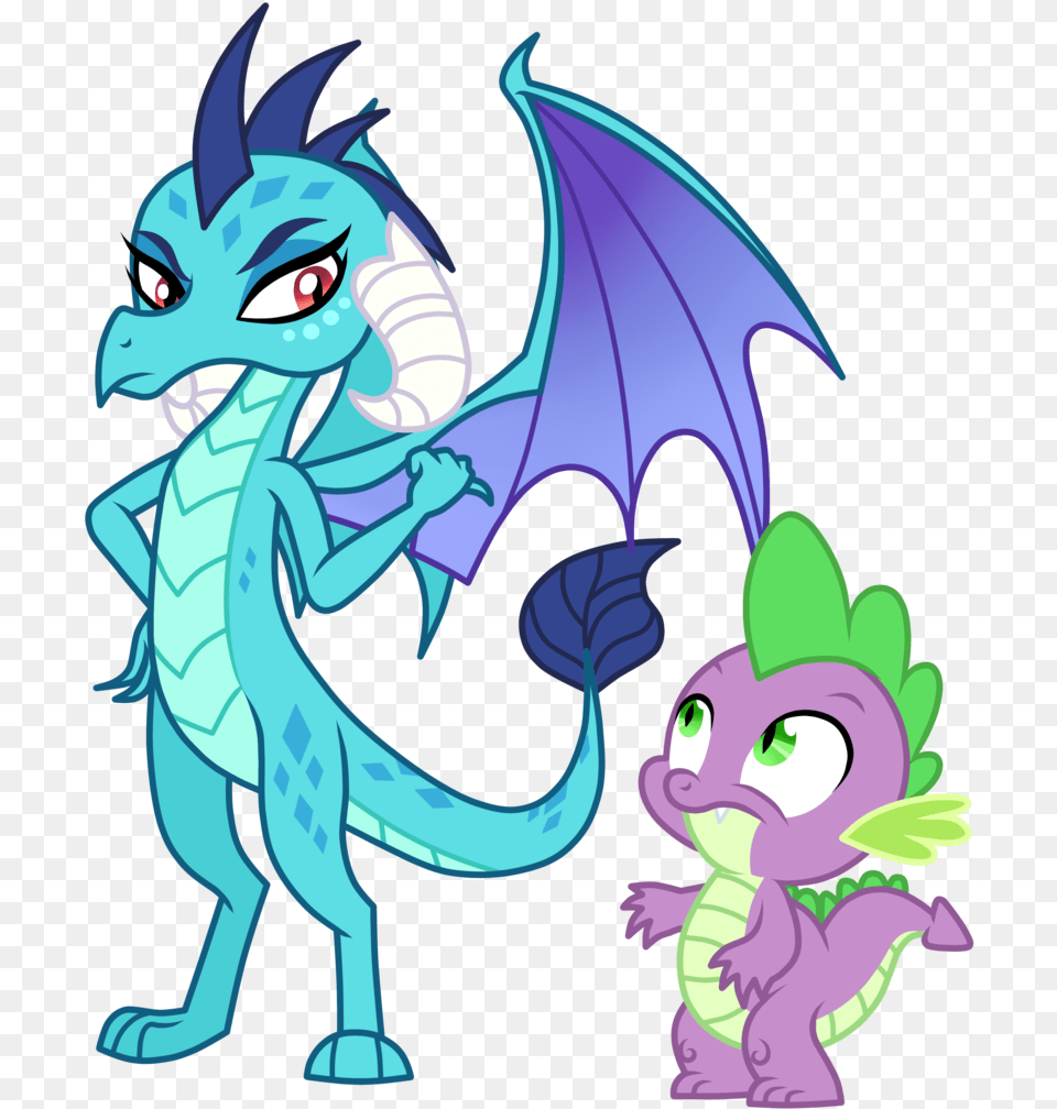 Dragon Clipart Background Mlp Spike And Ember, Baby, Person, Face, Head Free Transparent Png