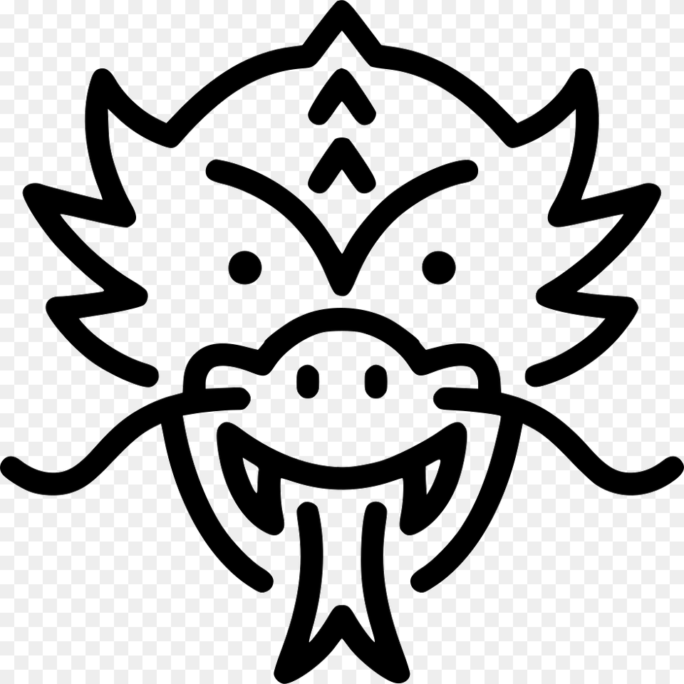 Dragon Comments Illustration, Stencil Free Transparent Png