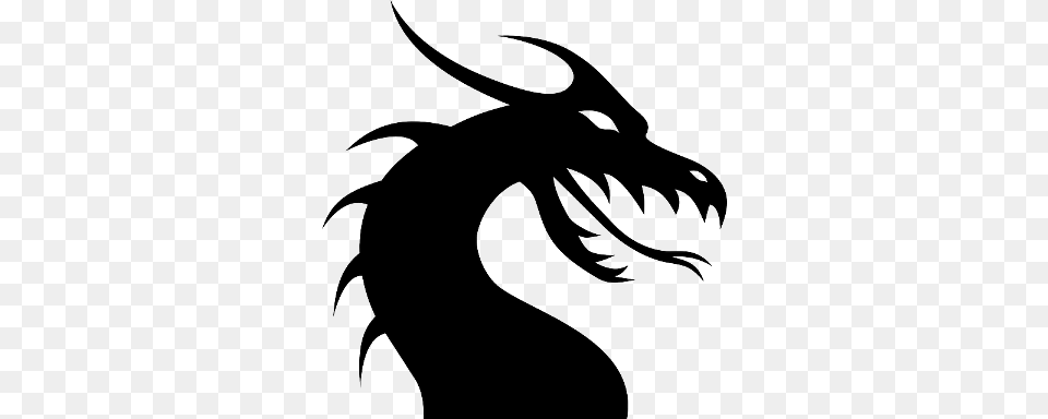 Dragon Dragon Head Silhouette, Baby, Person Png