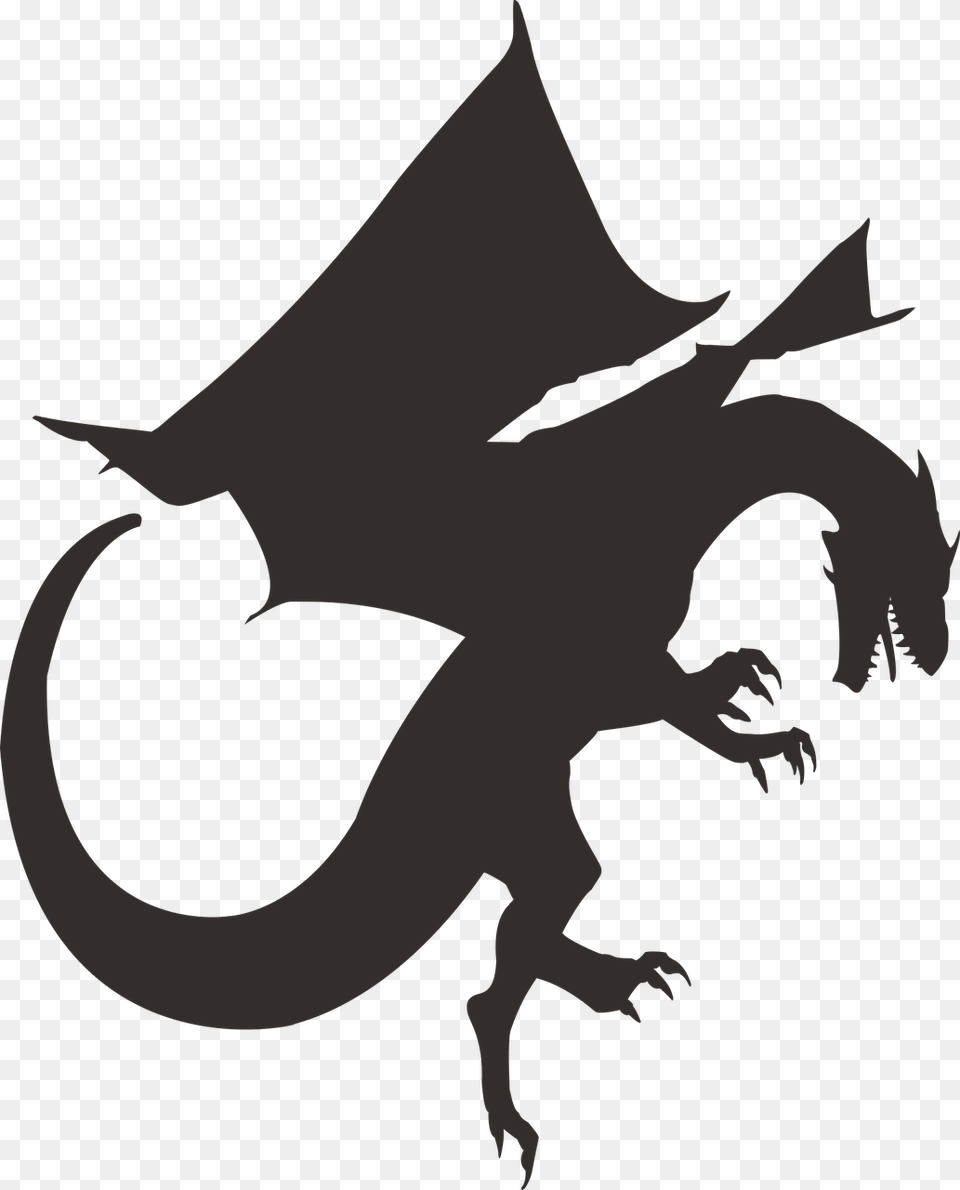 Dragon Dragon Silhouette No Background, Baby, Person Free Png Download