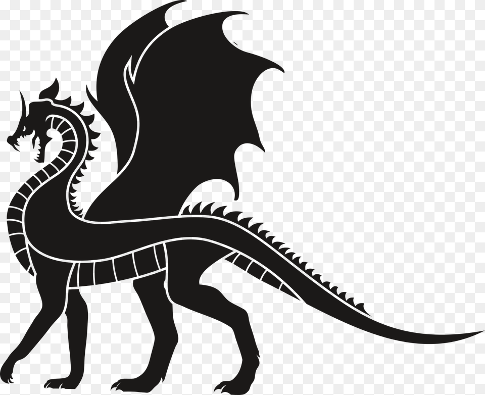 Dragon Dragoon Black No Background Wings, Animal, Dinosaur, Reptile, Person Free Transparent Png
