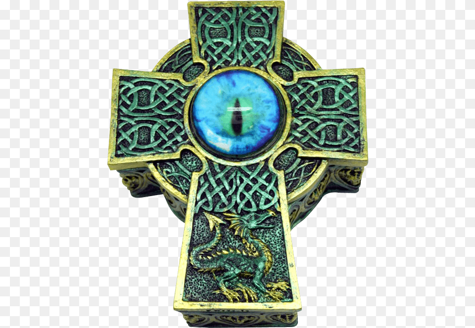 Dragon Eye Celtic Cross Trinket Box Cross, Symbol, Accessories Free Transparent Png