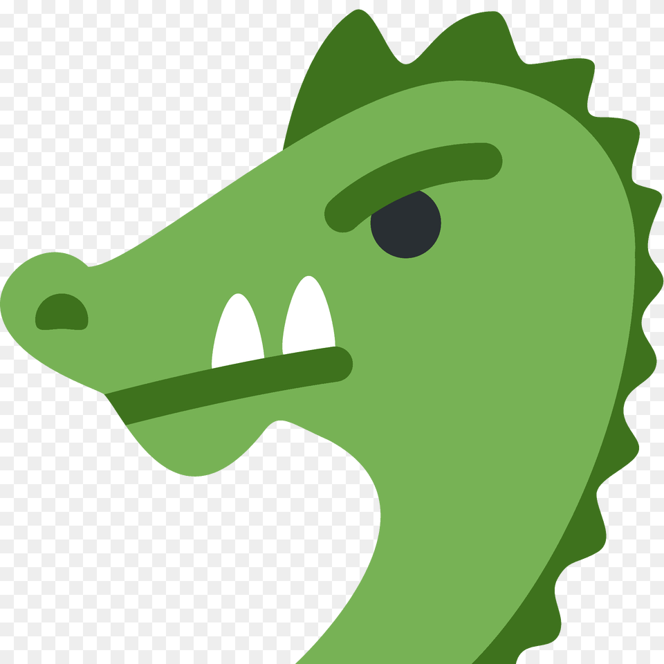 Dragon Face Emoji Clipart, Green, Animal, Fish, Sea Life Free Png Download
