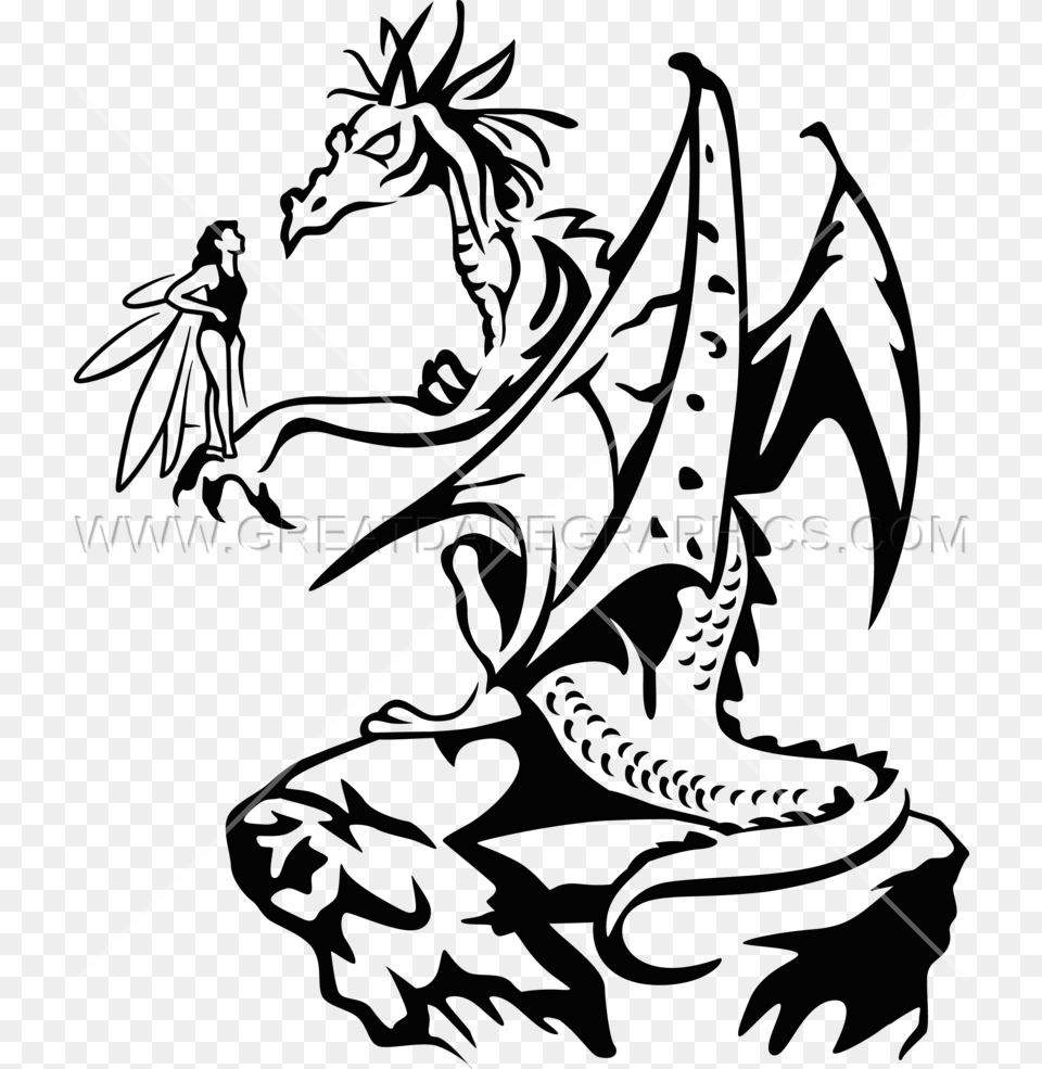 Dragon Fairy Production Ready Artwork For T Shirt Printing, Person Png Image