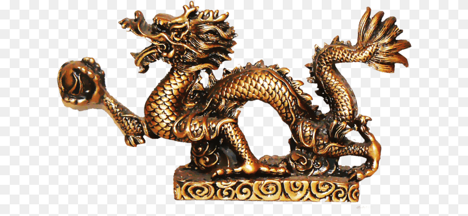 Dragon Figure Stickpng Chinese Dragon Statue, Bronze, Accessories, Animal, Lizard Free Transparent Png