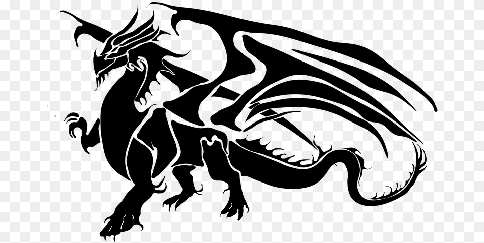 Dragon Fire Evil Strong Shadow Black Myth, Gray Png