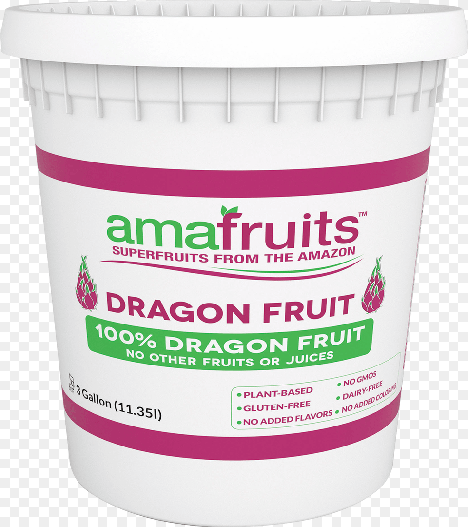 Dragon Fruit Sorbet 3 Gal Tub Household Supply, Dessert, Food, Yogurt, Can Free Png