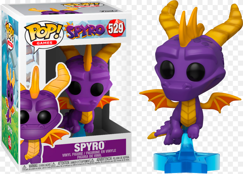 Dragon Funko Pop Games Spyro Spyro, Toy, Plush, Purple Png Image