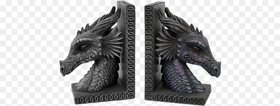 Dragon Head Bookends, Animal, Lizard, Reptile Free Transparent Png
