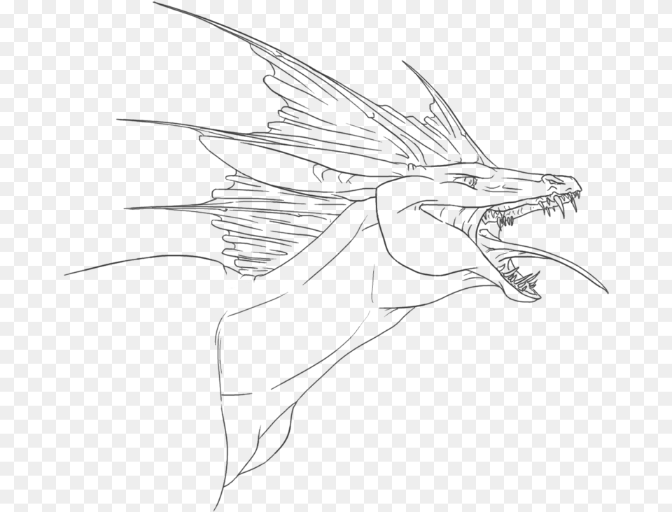 Dragon Head Coloring Page, Art, Animal, Bird Png