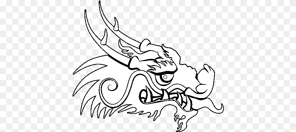 Dragon Head Coloring Pages Item Chinese Dragon Head Chinese Dragon Head To Color, Baby, Person Free Png Download
