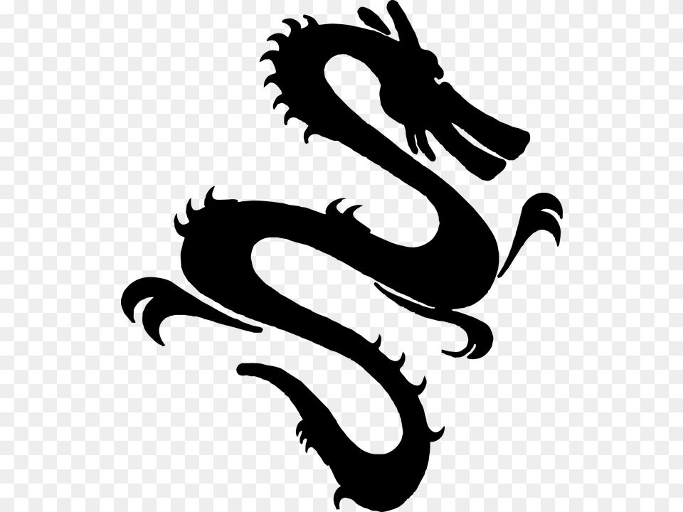 Dragon Head Silhouette Chinese Shape Animal Chinese Dragon Art Simple, Text Free Png