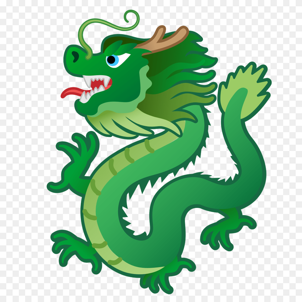 Dragon Icon Noto Emoji Animals Nature Iconset Google, Green Free Transparent Png
