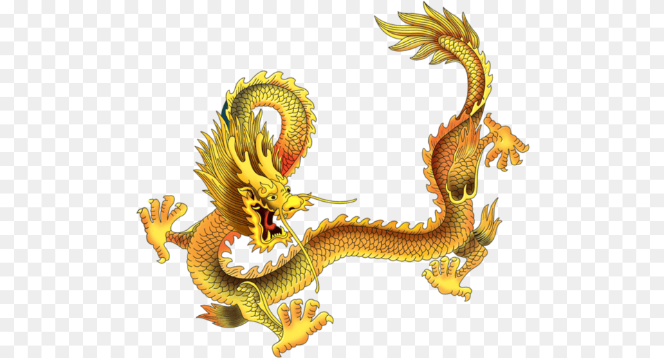 Dragon Japanese Yellow, Animal, Reptile, Snake Png