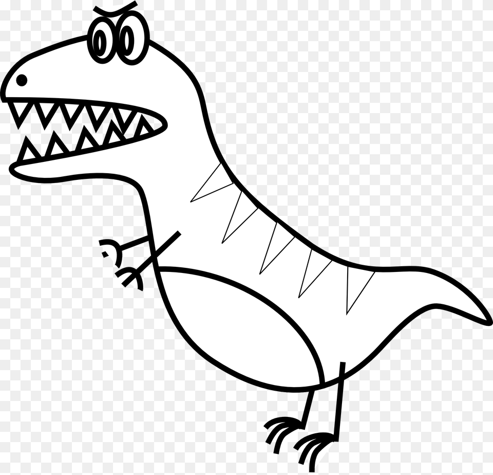 Dragon Line Art, Animal, Dinosaur, Reptile, T-rex Free Png