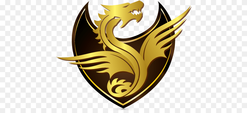 Dragon Logo Maker Gold Dragon Logo Design Free Png Download