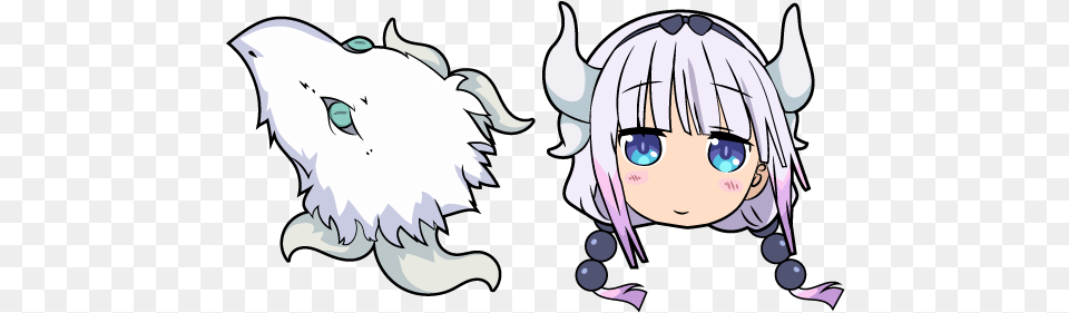 Dragon Maid Kanna Cursor Anime Mouse Cursor, Book, Comics, Publication, Baby Free Png Download