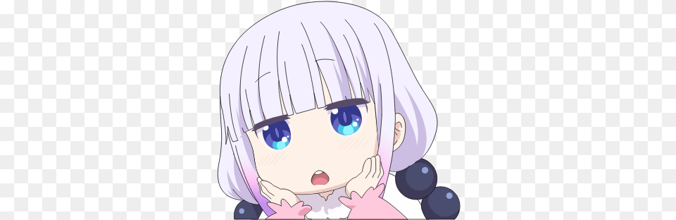 Dragon Maid Kanna Surprised Decals By Phxmistahmca Do Not Lewd The Dragon Loli, Book, Comics, Publication, Anime Free Transparent Png
