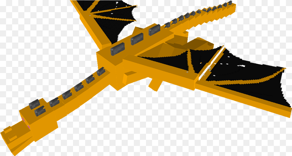 Dragon Minecraft 8 Minecraft Yellow Ender Dragon, Aircraft, Transportation, Vehicle, Bulldozer Png Image