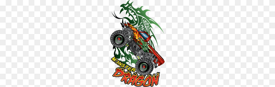 Dragon Monster Truck, Lawn Mower, Device, Grass, Lawn Free Transparent Png