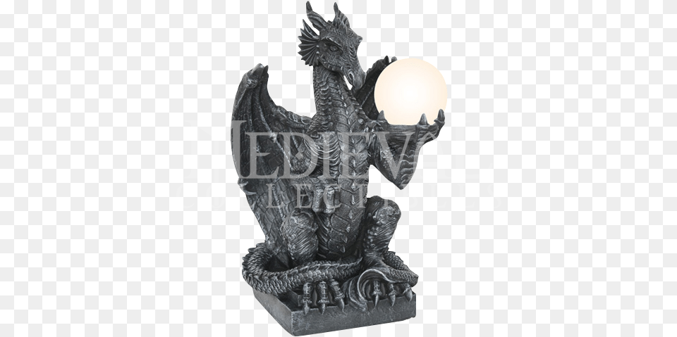 Dragon Orb Table Lamp Light Medieval Statue Glowing, Accessories, Ornament Free Transparent Png
