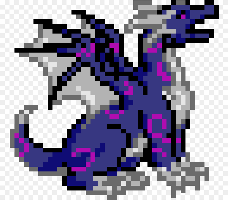 Dragon Pixel Art Minecraft, Purple, Graphics, Qr Code Png Image