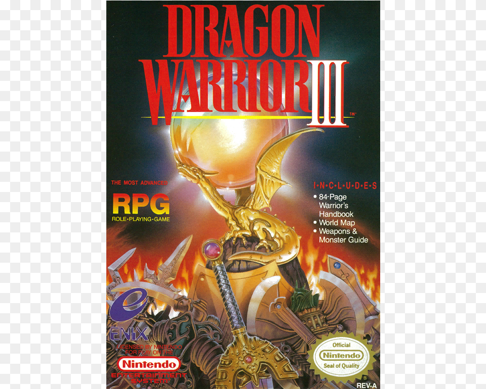 Dragon Quest 3 Fc Image Dragon Warrior 3 Nes Box Art, Book, Publication Free Transparent Png