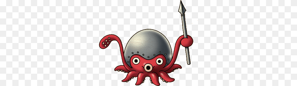 Dragon Quest Dragon Warrior Character Octopot, Weapon Free Png Download