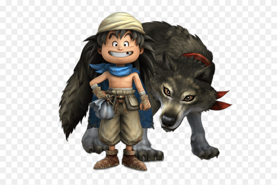 Dragon Quest Dragon Warrior Characters Ruff And Gabo The Wolf, Doll, Toy, Face, Head Png Image