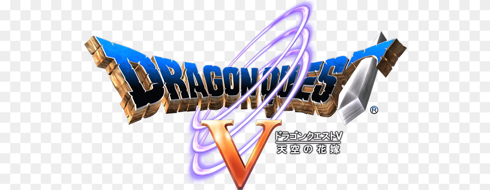 Dragon Quest V Logos Ds Realm Of Darknessnet Dragon Dragon Quest V Logo, Weapon, Festival, Hanukkah Menorah Free Png Download