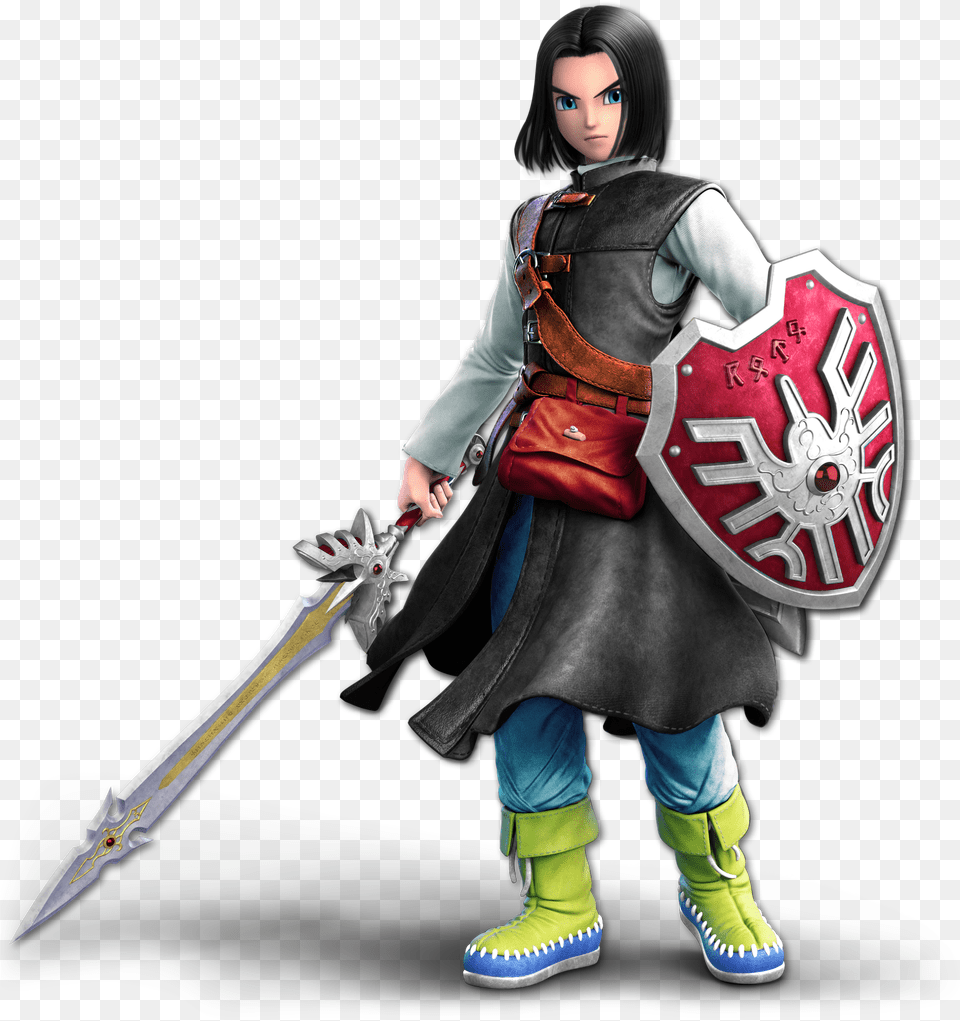 Dragon Quest Xis Hero Super Smash Bros Ultimate Hero, Weapon, Sword, Adult, Person Png