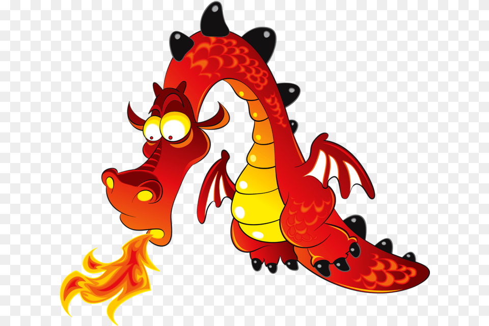 Dragon Royalty Dragon Breathing Fire Funny, Animal, Sea Life Png