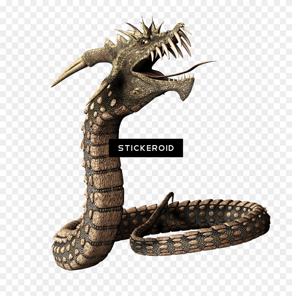 Dragon Serpent Snake Body Dragon Head, Animal, Dinosaur, Reptile, Electronics Free Png Download