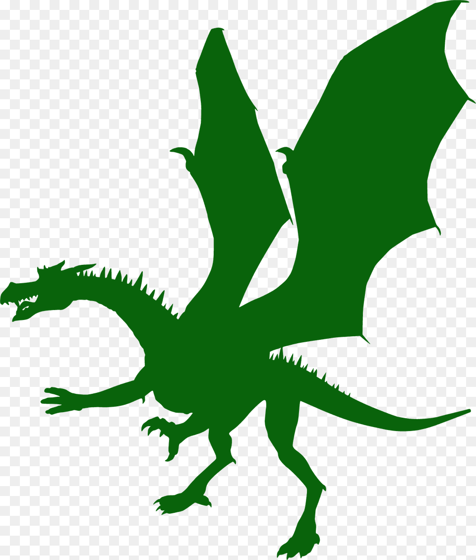Dragon Silhouette, Animal, Dinosaur, Reptile Png