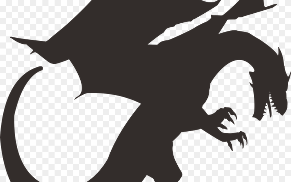 Dragon Silhouette Black Vector Graphic Png