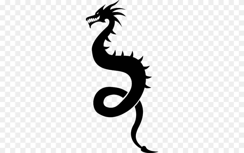 Dragon Silhouette Clip Arts For Web, Gray Free Png Download