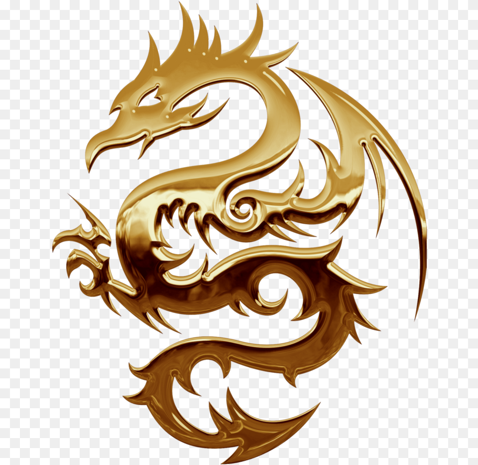 Dragon Silhouette Gold Dragon Gold Dragon Logo Transparent Gold Dragon, Chandelier, Lamp Free Png