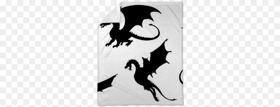 Dragon Silhouettes Plush Blanket U2022 Pixers We Live To Change Game Of Thrones Dragon Silhouette, Animal, Fish, Sea Life, Shark Png