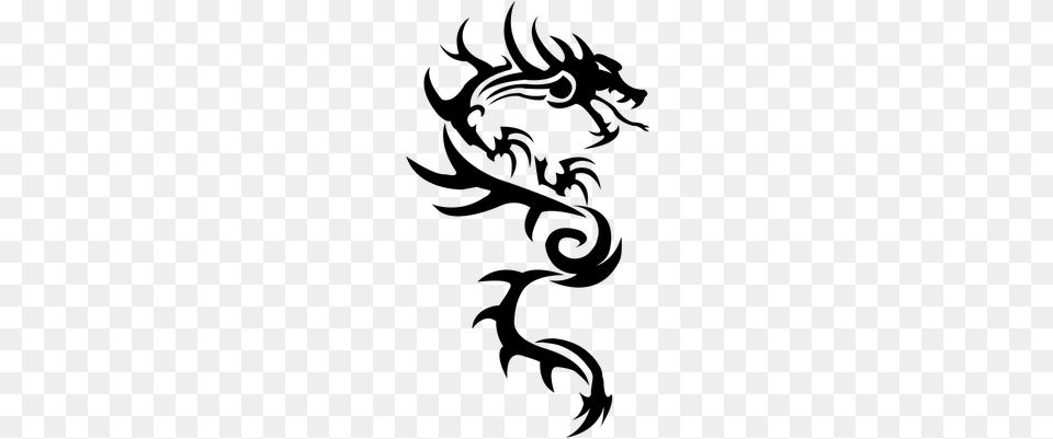 Dragon Simple Tattoo Dragon Henna Tattoo, Gray Free Png