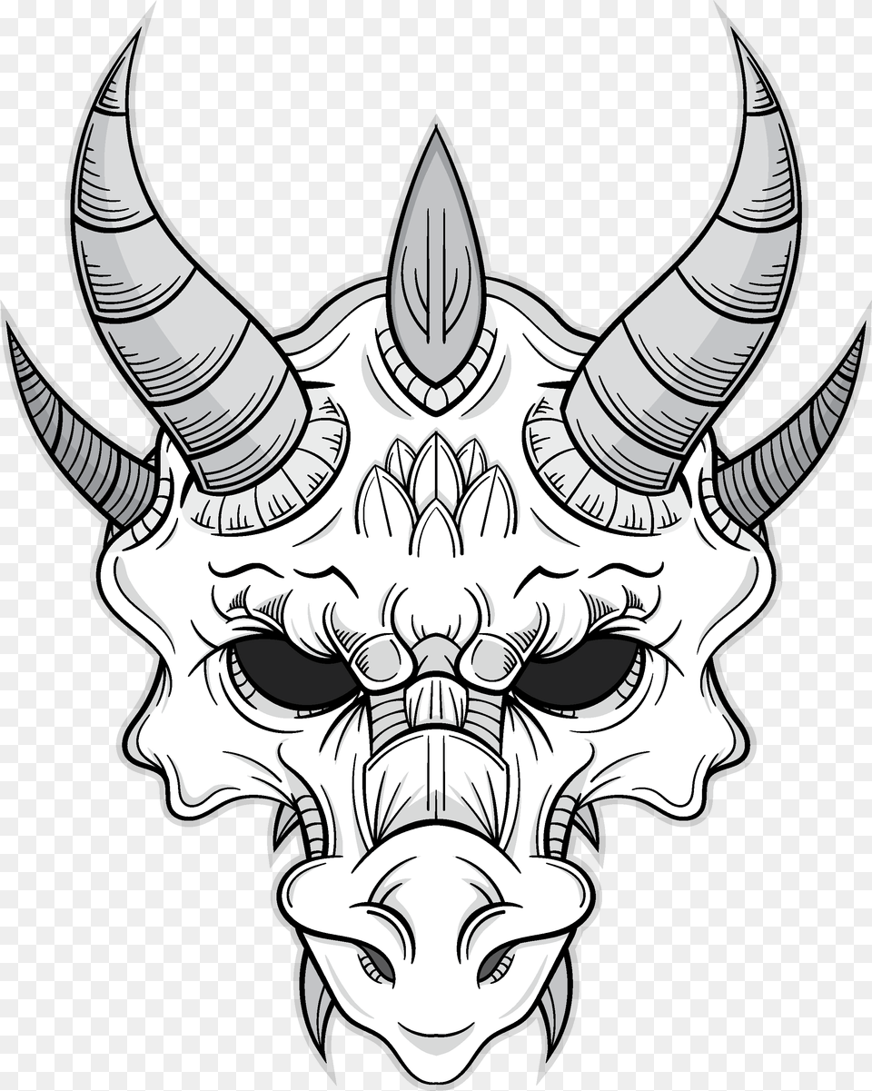 Dragon Skull Collections Drawing Of A Dragon Skull, Baby, Person, Face, Head Free Transparent Png