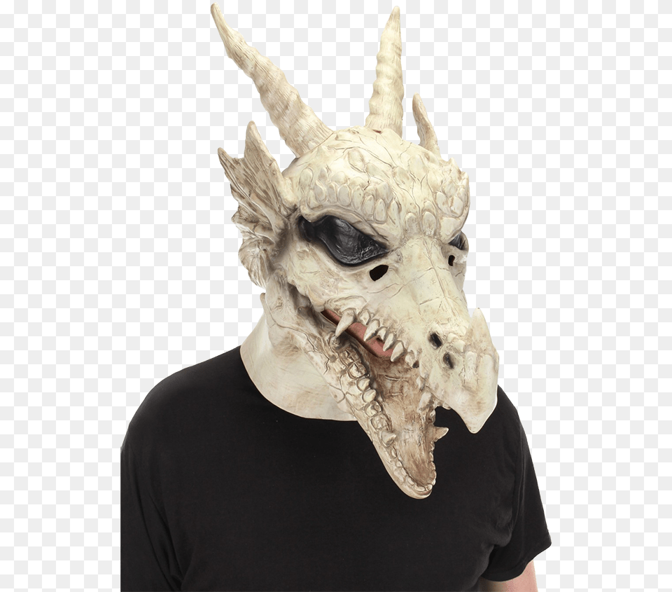 Dragon Skull Mouth Mover Mask Beast Mouth Mover Mask, Adult, Male, Man, Person Free Png