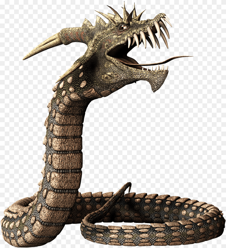 Dragon Snake Snake With Dragon Head, Animal, Dinosaur, Reptile Png Image