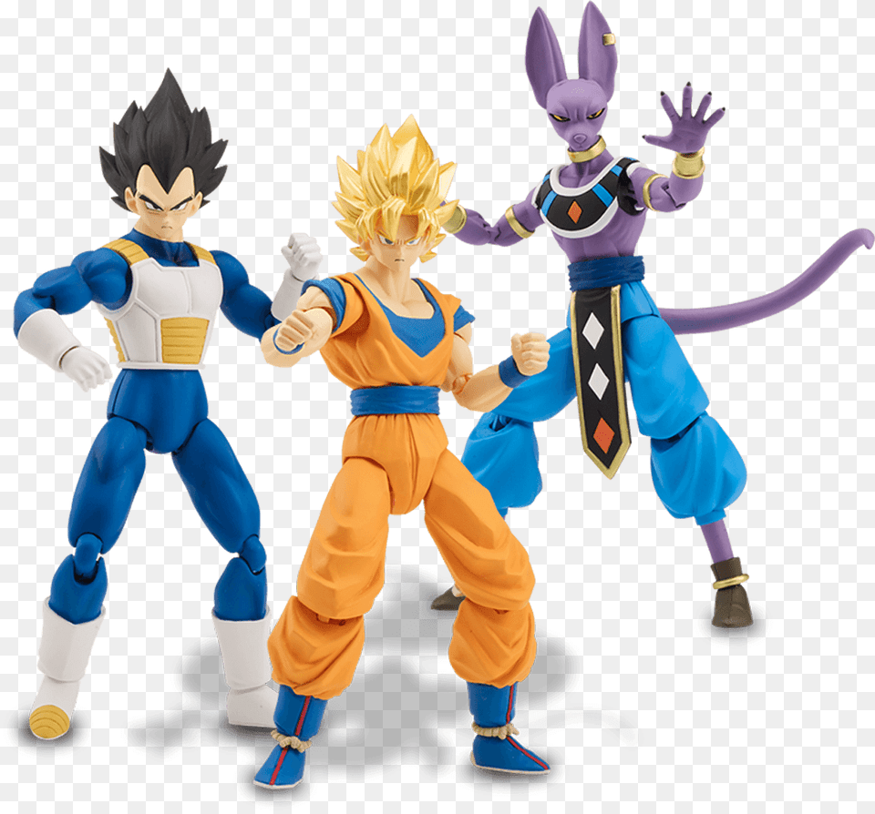 Dragon Stars Series Poseable Action Figures Dragon Ball Super Action Figures Bandai, Book, Comics, Publication, Person Png Image