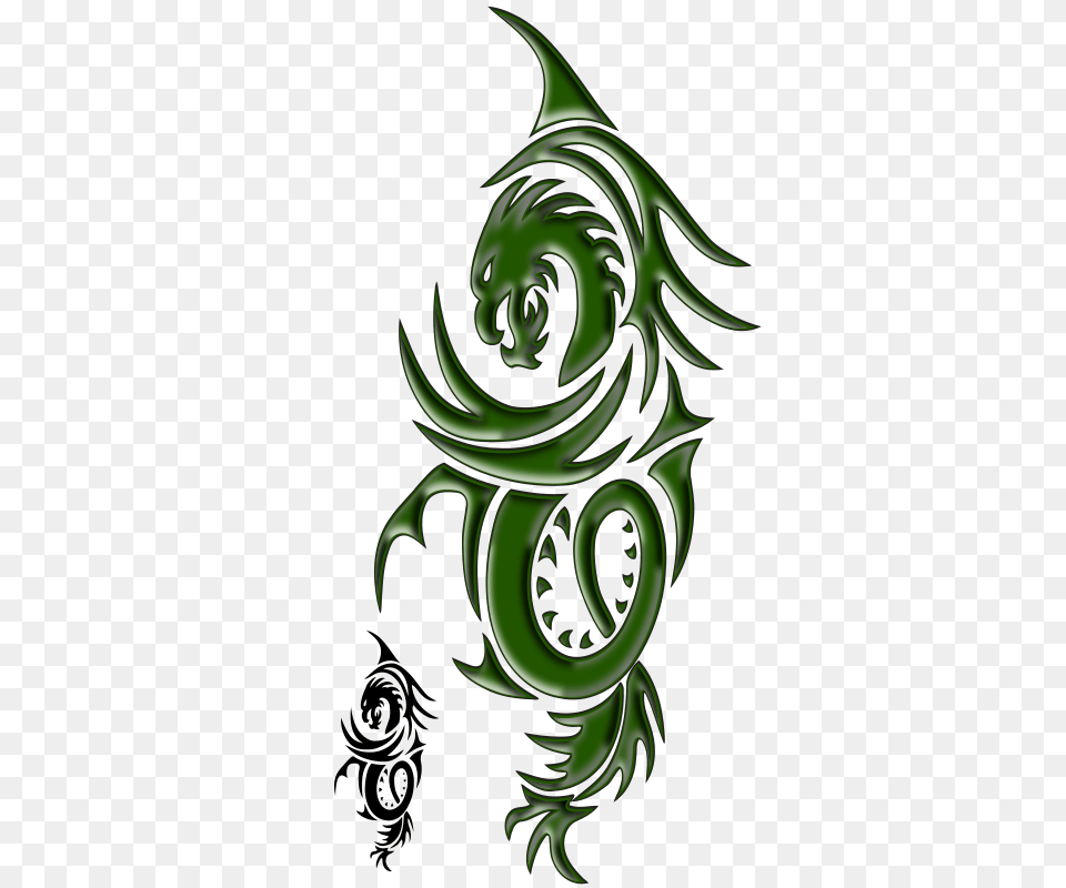 Dragon Stock Clipart, Green, Pattern Free Png Download