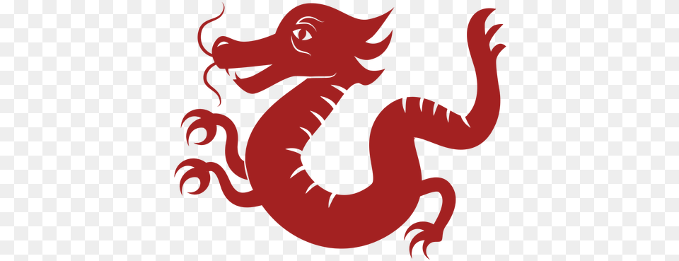 Dragon Tail Scale Chinese Astrology Silhouette Silueta Dragon Chino, Baby, Person, Face, Head Png Image