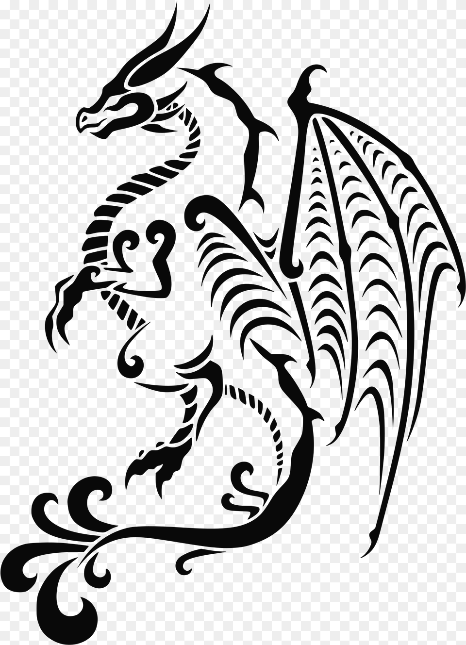 Dragon Tattoo Clip Arts Dragon Black And White Clipart Free Transparent Png