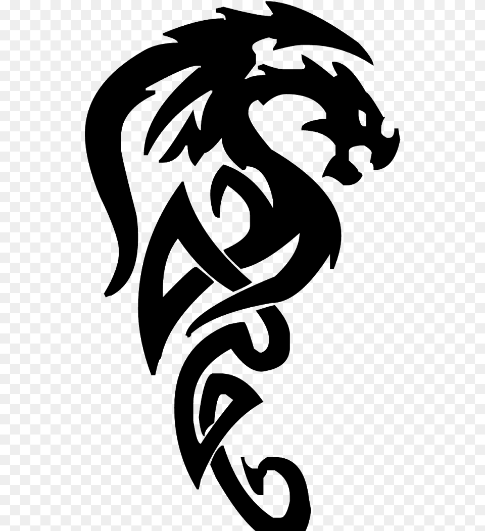 Dragon Tattoo On Paper, Gray Free Png