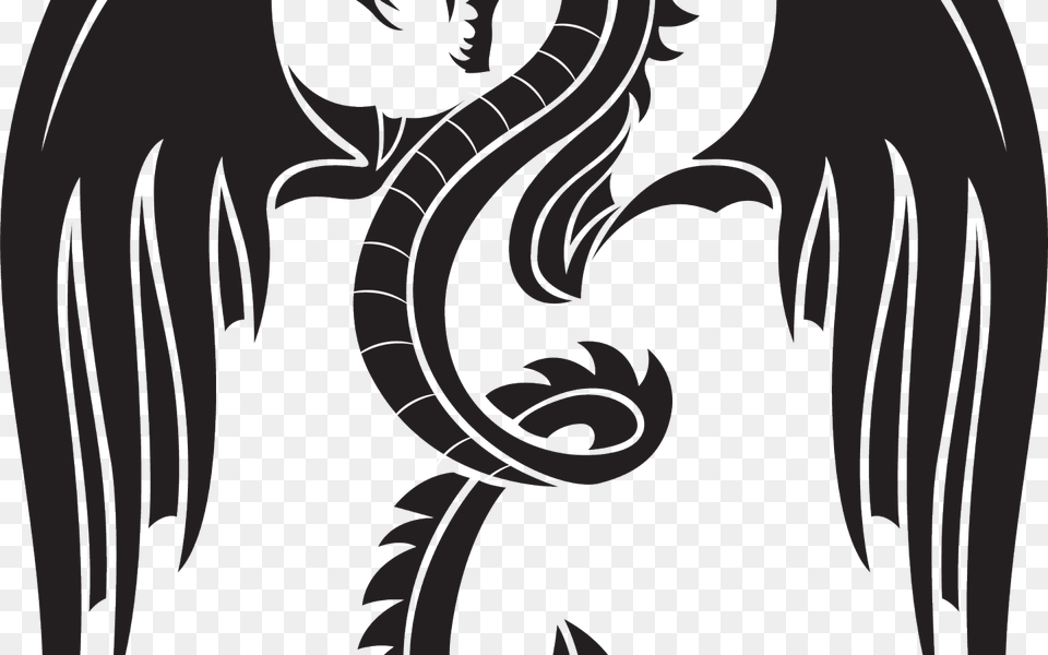 Dragon Tattoos Stickers Dragon, Blade, Dagger, Knife, Weapon Free Png Download