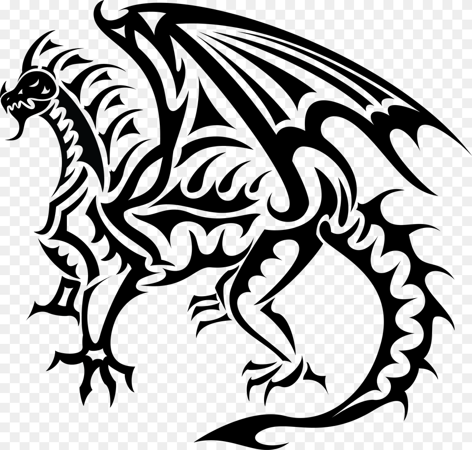 Dragon Vector By Maliciousbadger On Clipart Library Black Dragon Vector Free Png