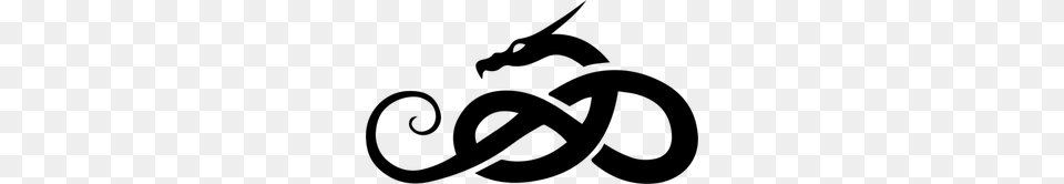 Dragon Vector Logo, Gray Free Png